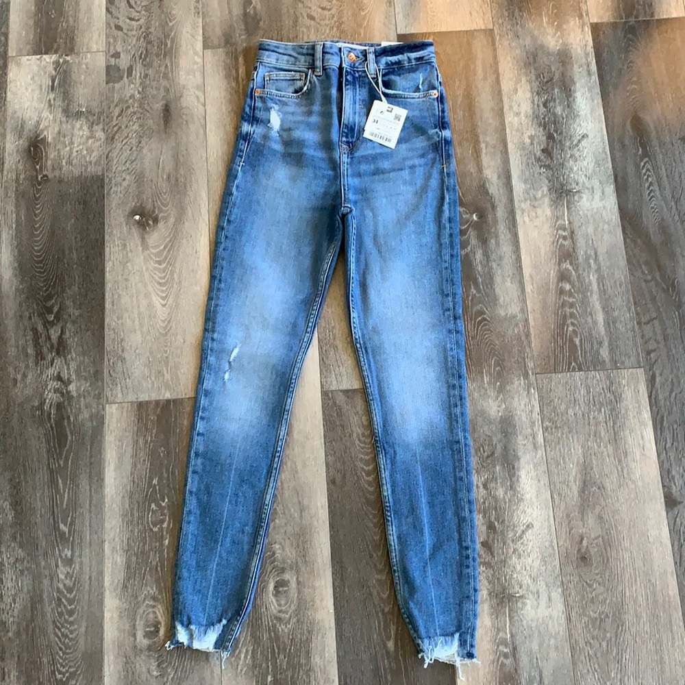 NWT Zara High Rise Skinny Jeans